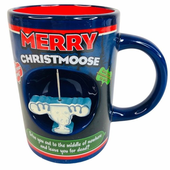 Chevy Chase National Lampoons Christmas Vacation Mug Merry Christmoose Coffee - Picture 1 of 8
